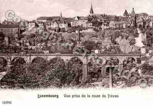 Ville de LUXEMBOURG Carte postale ancienne