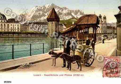 Ville de LUZERN Carte postale ancienne