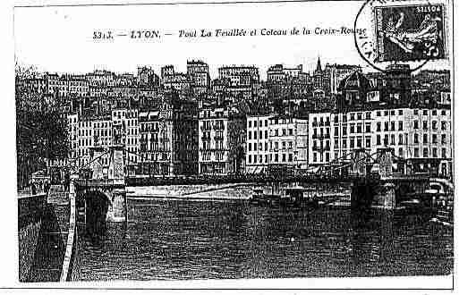 Ville de LYON Carte postale ancienne