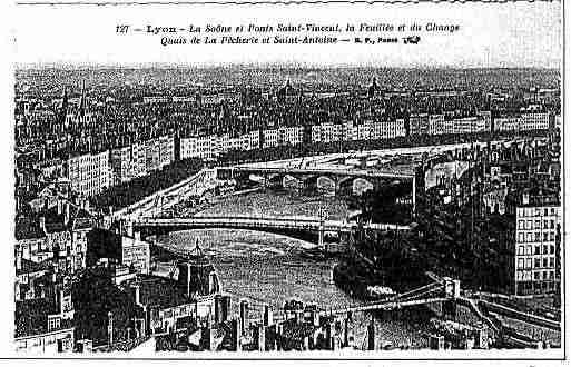 Ville de LYON Carte postale ancienne