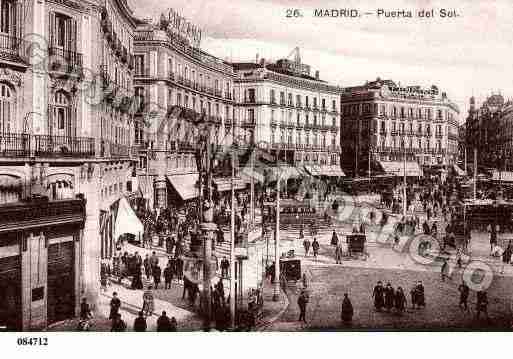 Ville de MADRID Carte postale ancienne