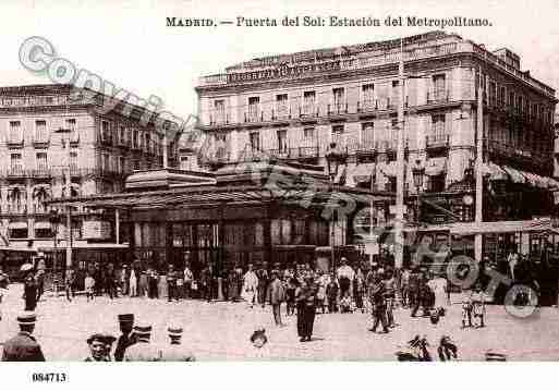 Ville de MADRID Carte postale ancienne