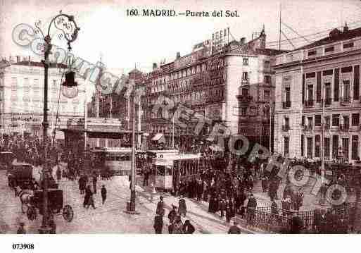 Ville de MADRID Carte postale ancienne