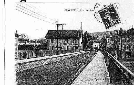 Ville de MALZEVILLE Carte postale ancienne