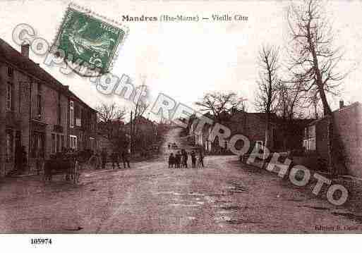 Ville de MANDRESLACOTE Carte postale ancienne