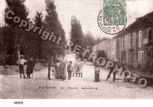 Ville de MANDRESLACOTE Carte postale ancienne