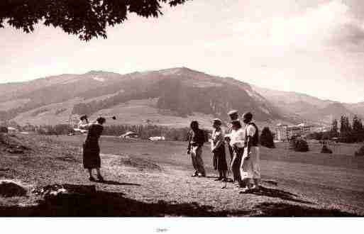 Ville de MEGEVE Carte postale ancienne