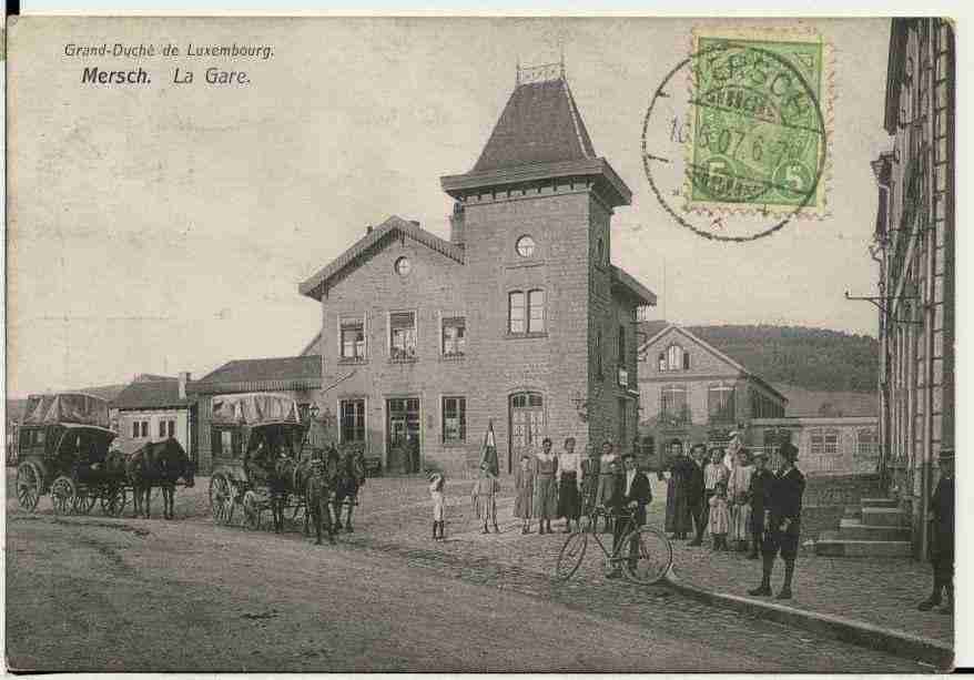 Ville de MERSCH Carte postale ancienne