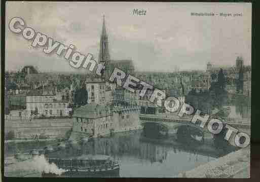 Ville de METZ Carte postale ancienne