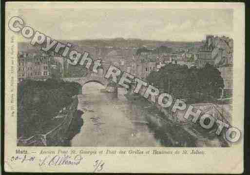 Ville de METZ Carte postale ancienne