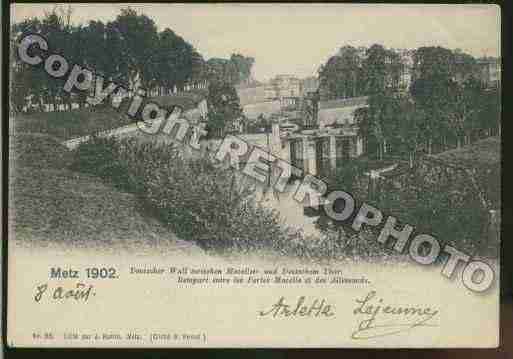 Ville de METZ Carte postale ancienne