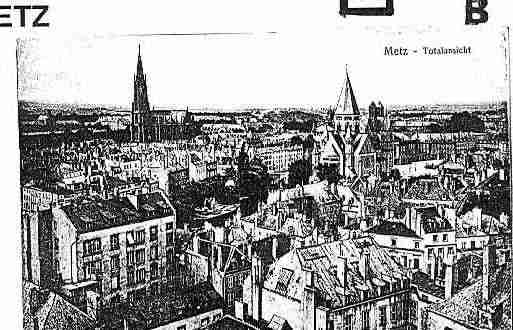 Ville de METZ Carte postale ancienne