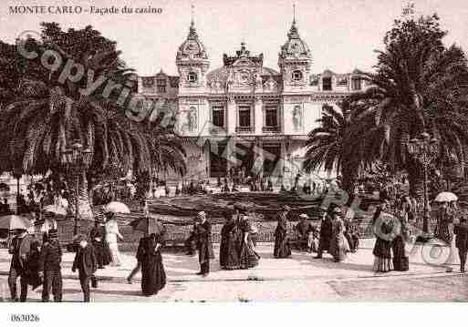 Ville de MONACO Carte postale ancienne