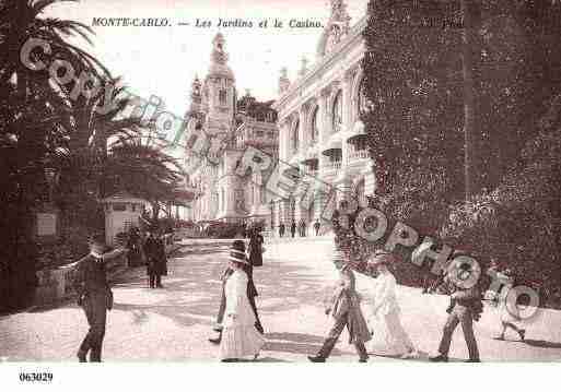 Ville de MONACO Carte postale ancienne