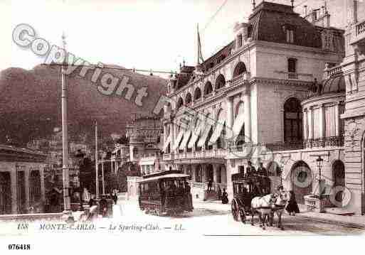 Ville de MONACO Carte postale ancienne