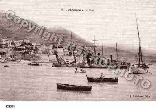 Ville de MONACO Carte postale ancienne