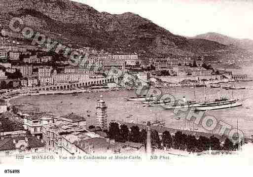 Ville de MONACO Carte postale ancienne