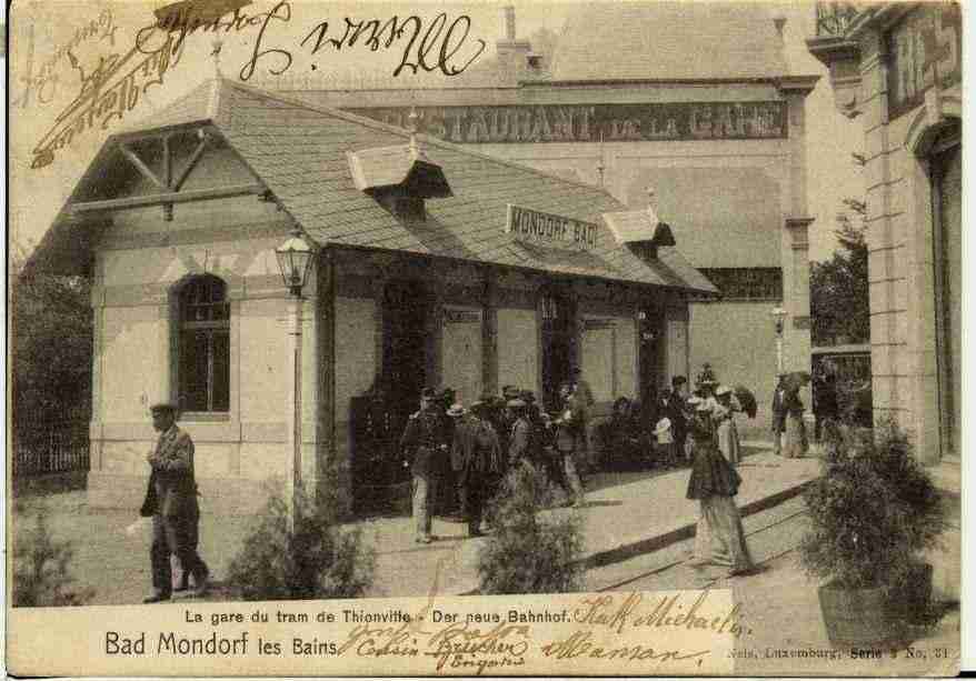 Ville de MONDORFLESBAINS Carte postale ancienne