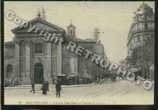 Ville de MONTPELLIER Carte postale ancienne