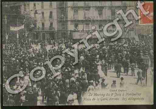 Ville de MONTPELLIER Carte postale ancienne