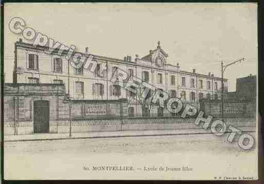 Ville de MONTPELLIER Carte postale ancienne