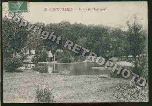 Ville de MONTPELLIER Carte postale ancienne