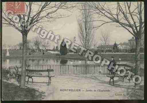 Ville de MONTPELLIER Carte postale ancienne