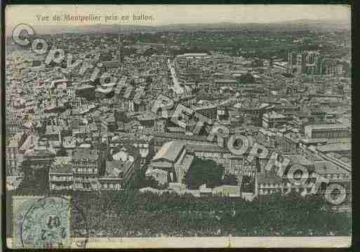 Ville de MONTPELLIER Carte postale ancienne