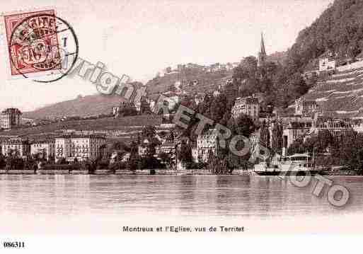 Ville de MONTREUX Carte postale ancienne