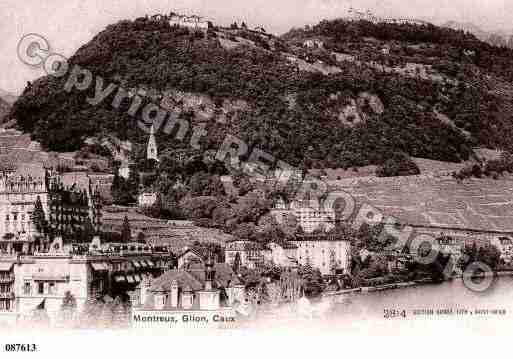 Ville de MONTREUX Carte postale ancienne