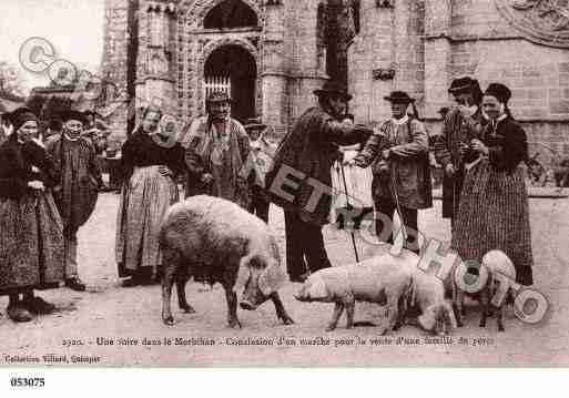 Ville de MORBIHAN Carte postale ancienne