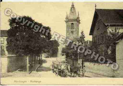 Ville de MORHANGE Carte postale ancienne