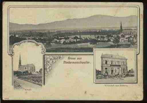 Ville de MORSCHWILLERLEBAS Carte postale ancienne