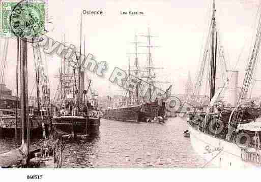 Ville de OSTENDE Carte postale ancienne