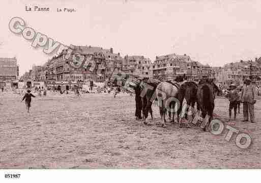 Ville de PANNE(LA) Carte postale ancienne