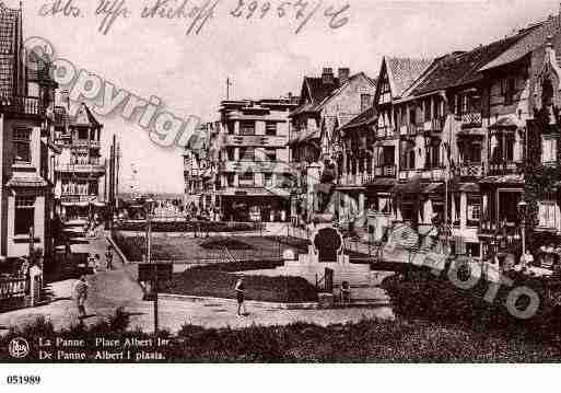 Ville de PANNE(LA) Carte postale ancienne