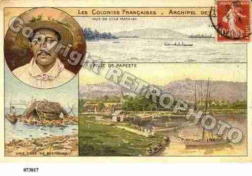 Ville de PAPEETE Carte postale ancienne