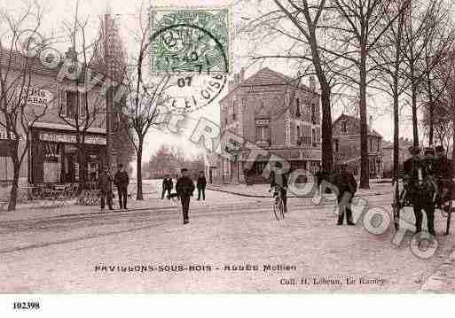 Ville de PAVILLONSSOUSBOIS(LES) Carte postale ancienne