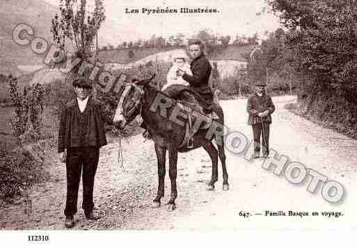 Ville de PAYSBASQUE Carte postale ancienne