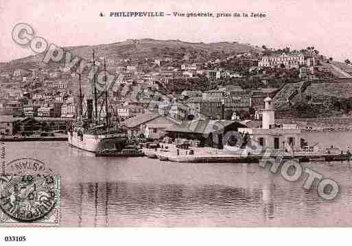 Ville de PHILIPPEVILLE Carte postale ancienne