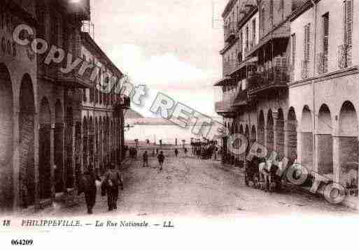 Ville de PHILIPPEVILLE Carte postale ancienne