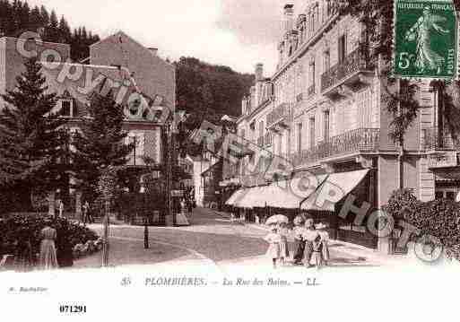 Ville de PLOMBIERES Carte postale ancienne