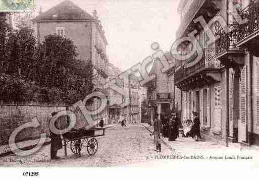 Ville de PLOMBIERES Carte postale ancienne