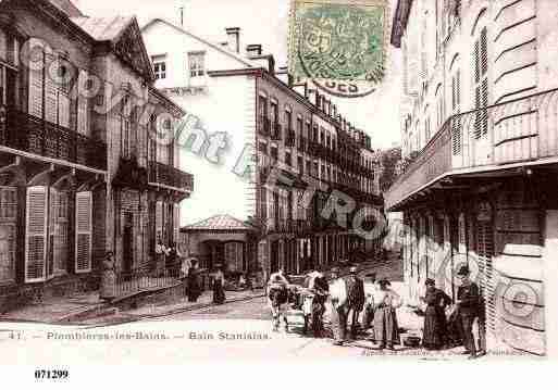 Ville de PLOMBIERES Carte postale ancienne