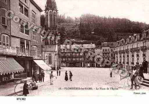 Ville de PLOMBIERES Carte postale ancienne