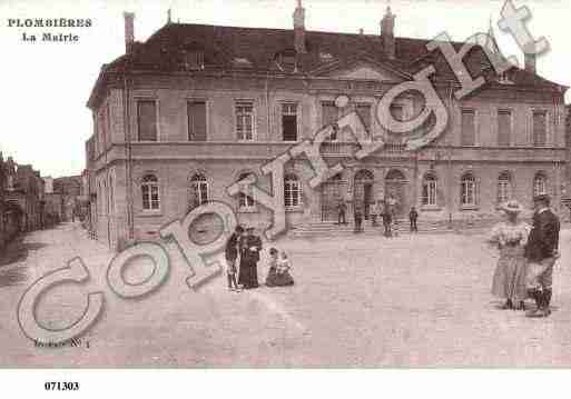 Ville de PLOMBIERESLESDIJON Carte postale ancienne