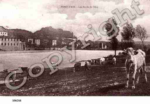 Ville de PONTD\'AIN Carte postale ancienne