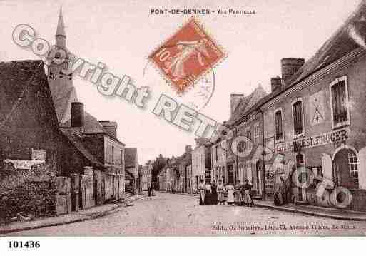 Ville de PONTDEGENNES Carte postale ancienne