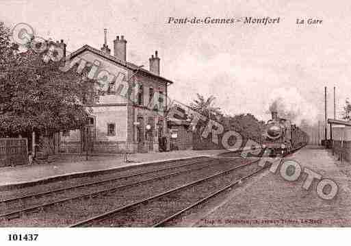 Ville de PONTDEGENNES Carte postale ancienne