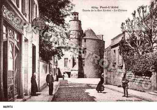 Ville de PONTL\\\'ABBE Carte postale ancienne